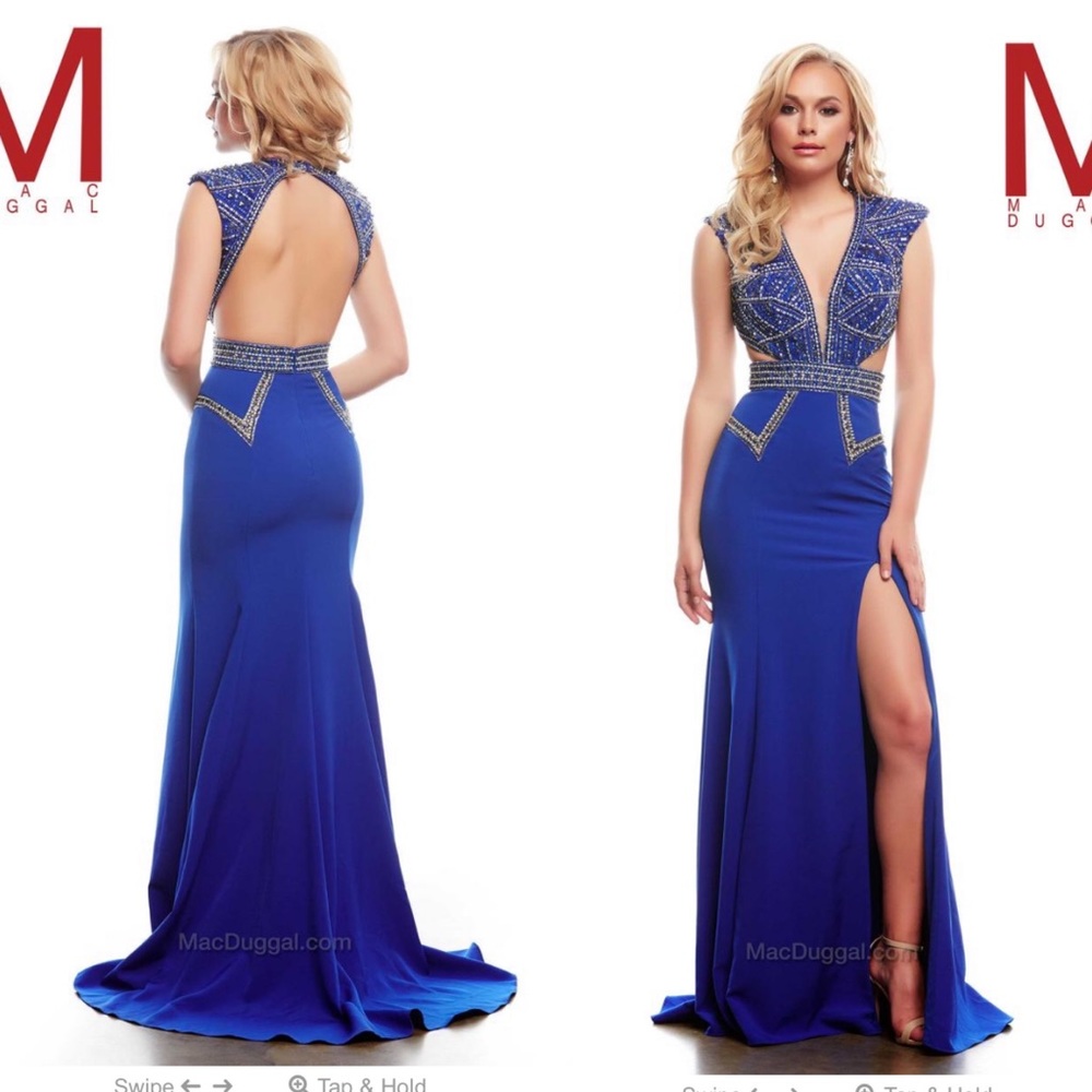 Mac Duggal Royal Blue Dress Gown